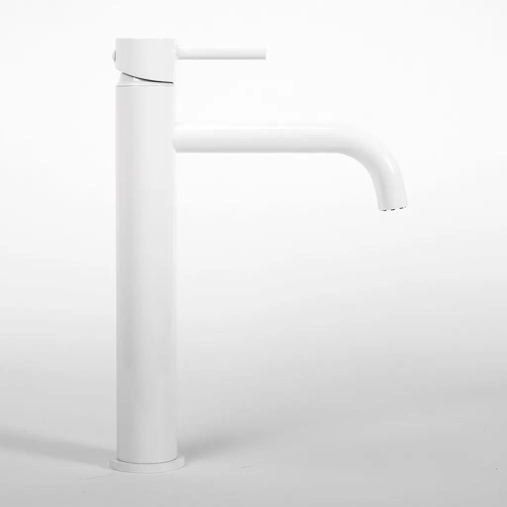 Змішувач для умивальника Rea Lungo високий white REA-B4400, Білий - фото 6