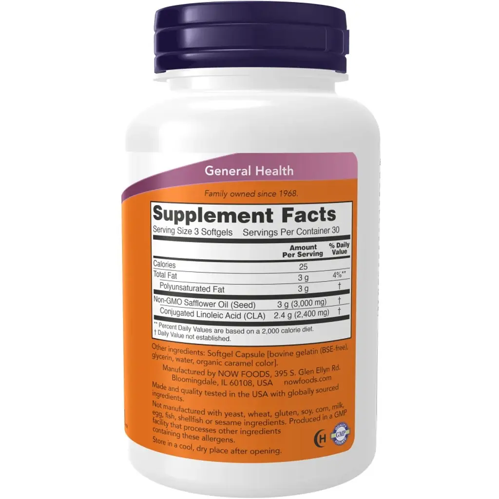 Жироспалювач Now Foods CLA 800 mg 180 sgels - фото 2