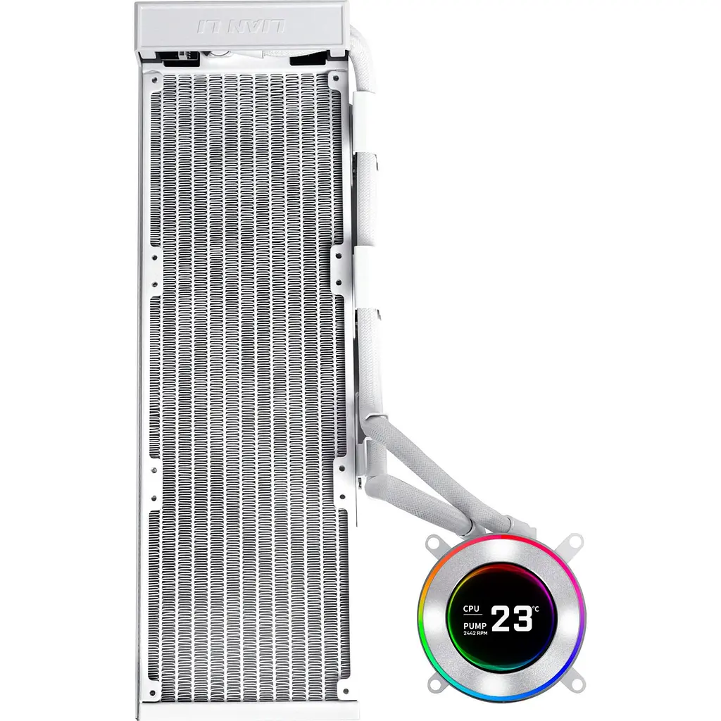 Система водяного охолодження Lian Li HydroShift II LCD-C 360 Fanless White (G89.GHS2LCD36W.00) - фото 2