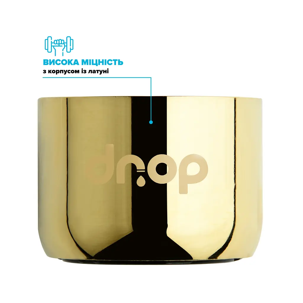 Водозберігаючий аератор Drop CL22-GLD для змішувача - Економія 58%, внутрішня F 22 мм, золотий - фото 5