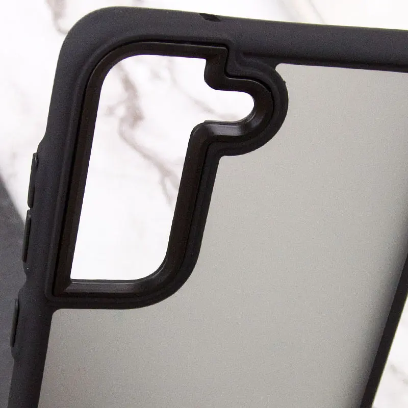 Чохол TPU+PC Lyon Frosted для Samsung Galaxy S22 Black - фото 5