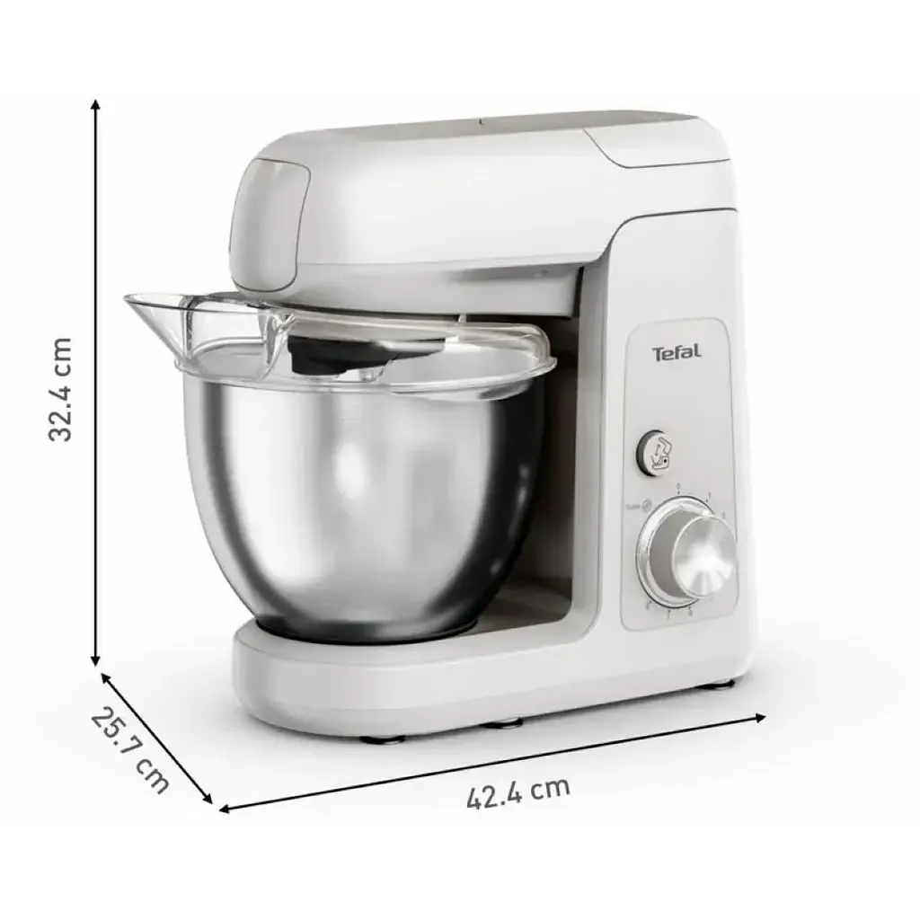 Кухонная машина Tefal Bake Partner 1100 Вт белая (QB525B38) - фото 5