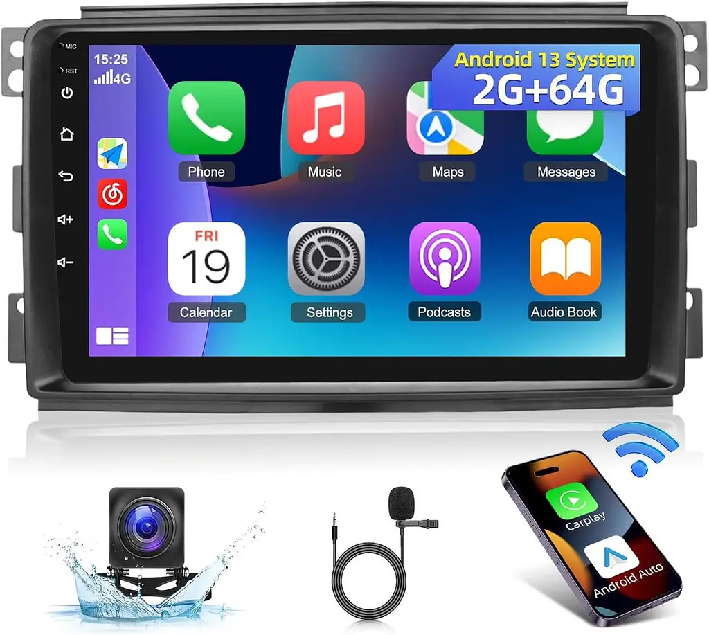 Автомагнітола Android 13 для Smart Fortwo 2005–2010