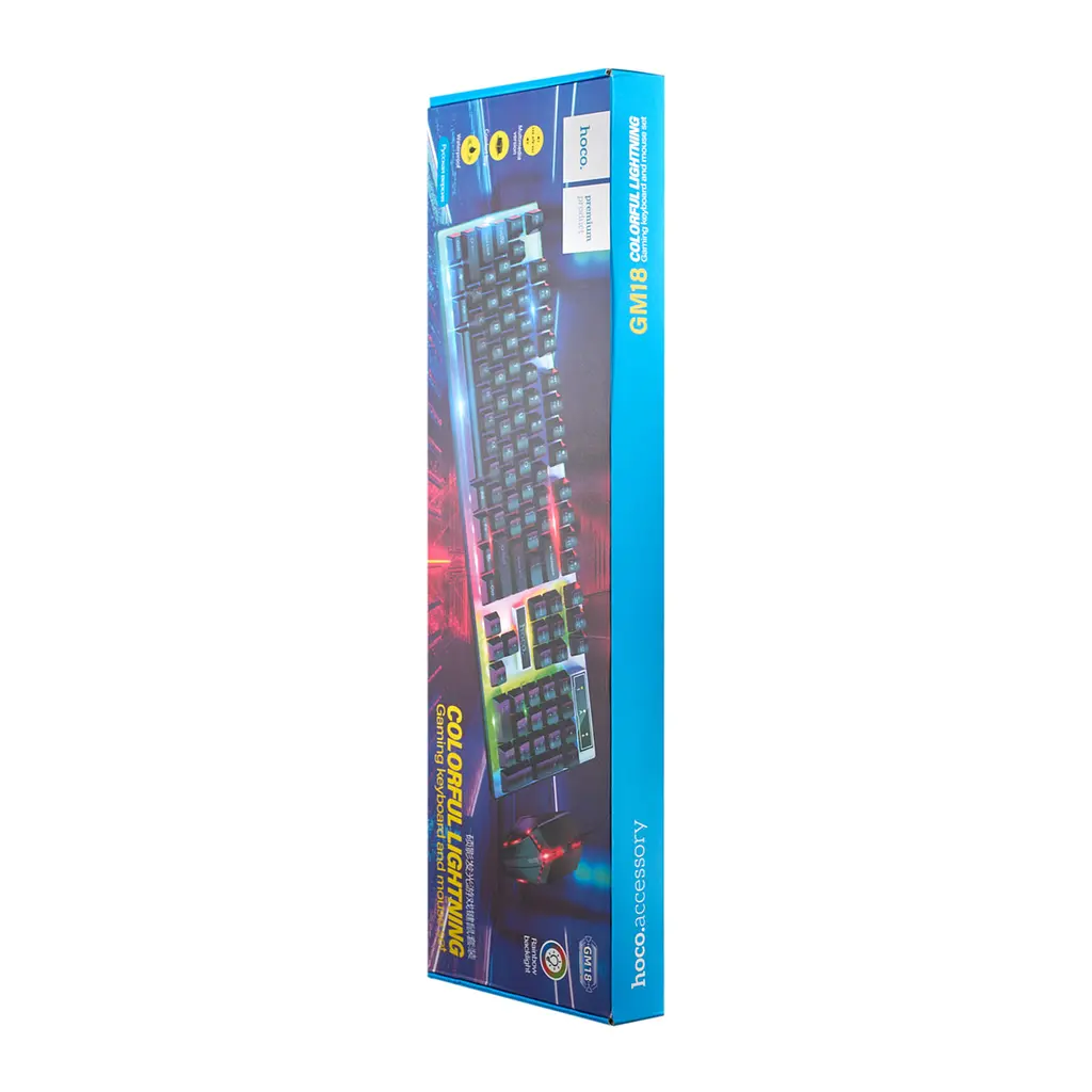 Клавіатура та миша Hoco GM18 Luminous gaming keyboard and mouse set. - фото 2