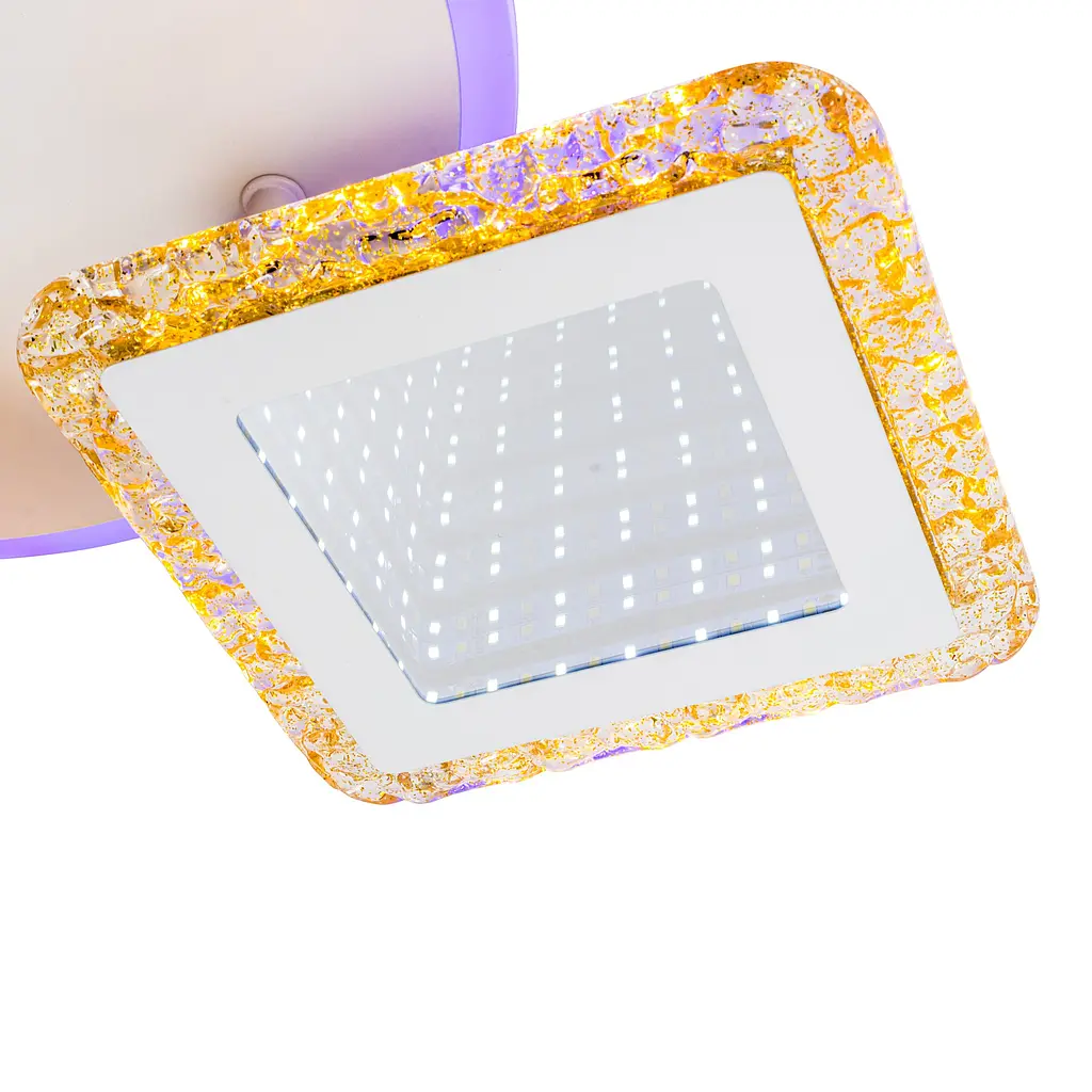 Люстра светодиодная Valeso V K39940-4 2 1 WT gold с пультом - фото 10