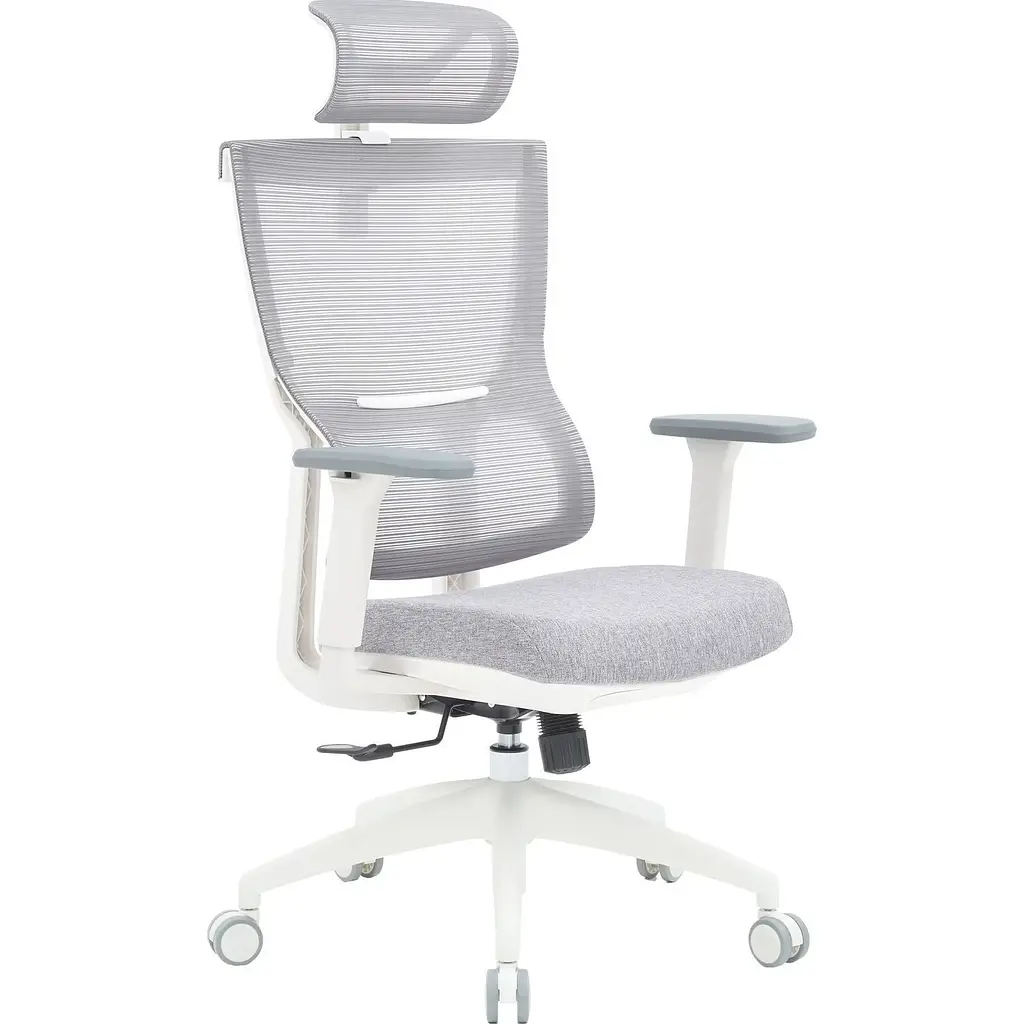 Офисное кресло OfficePro Elegant OC600-W-LG-LG White/Light Gray [148651] - фото 3