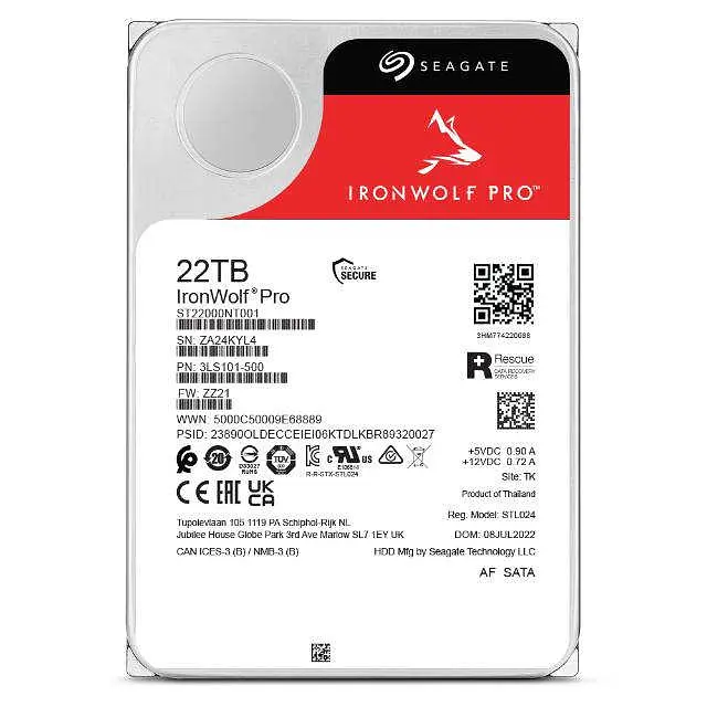 Жесткий диск Seagate IronWolf Pro 22 TB (ST22000NT001) - фото 4