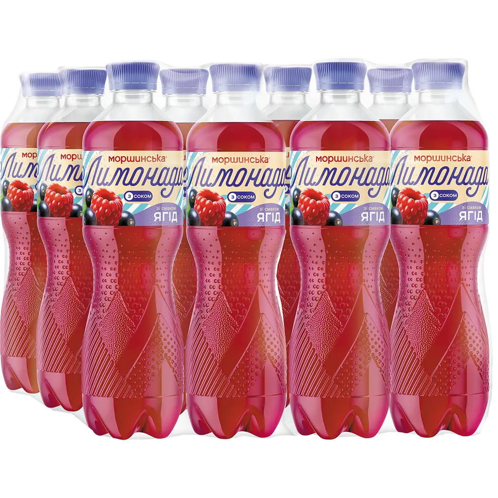 Напій Моршинська Лимонада Ягоди середньогазований 0.5 л - фото 8