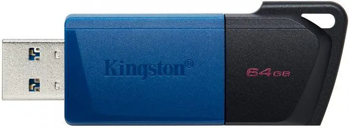 USB флеш-накопичувач Kingston DataTraveler Exodia M 64GB USB-A 3.2 Gen 1 Black/Blue (DTXM/64GB) [76430] - фото 2