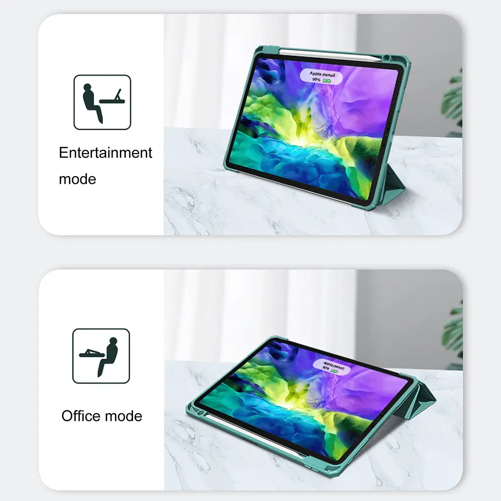 Чохол-книжка Mutural Pinyue Smart Case для Apple iPad Pro 12.9` M1 (2021) Mint Green [74647] - фото 8