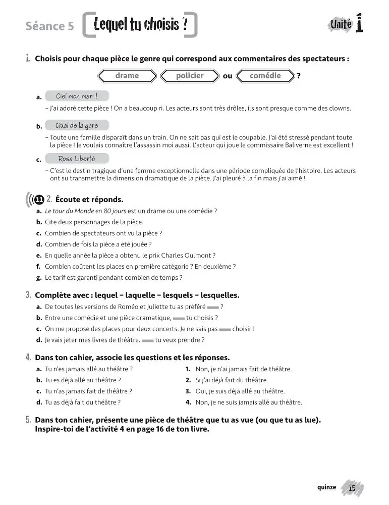Merci! 4. A2. Cahier d`exercices - фото 8