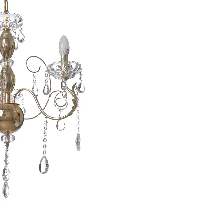 Люстра подвесная Brille хрустальная свеча E14 60W (BCL-658S/3) - фото 2