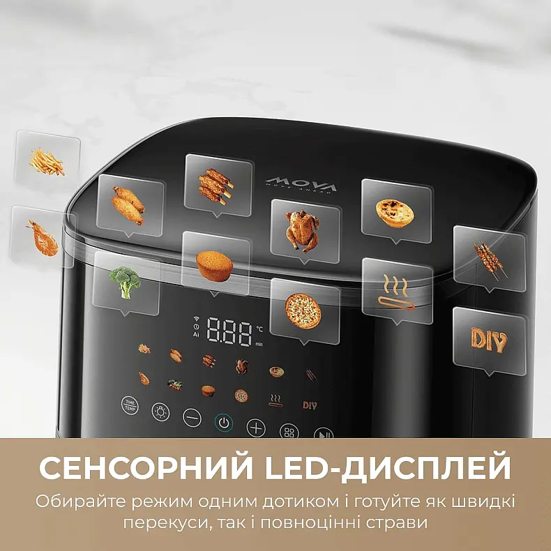 Мультипіч Mova AeroChef FD10 Pro Max Black (MOVA-FD10-PMAX-B) - фото 10