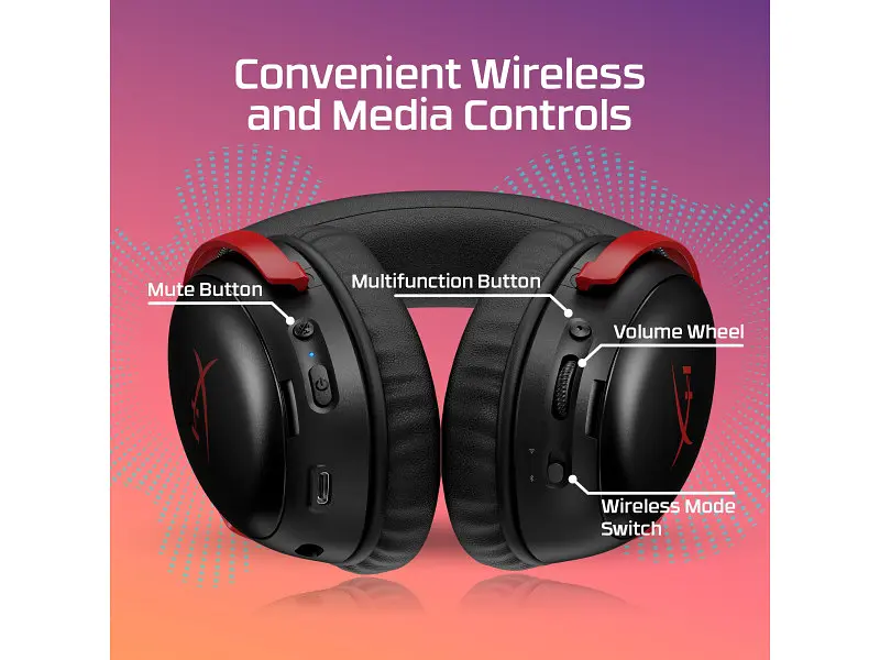 Навушники з мікрофоном HyperX Cloud III S Black Red (A59Z0AA) - фото 8