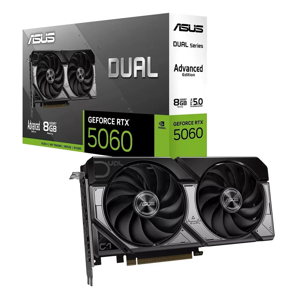 Відеокарта ASUS RTX 5060 8GB Advanced OC Edition (DUAL-RTX5060-O8G-A) (GDDR7, 128 bit, PCI-E v5.0 x16) - фото 7