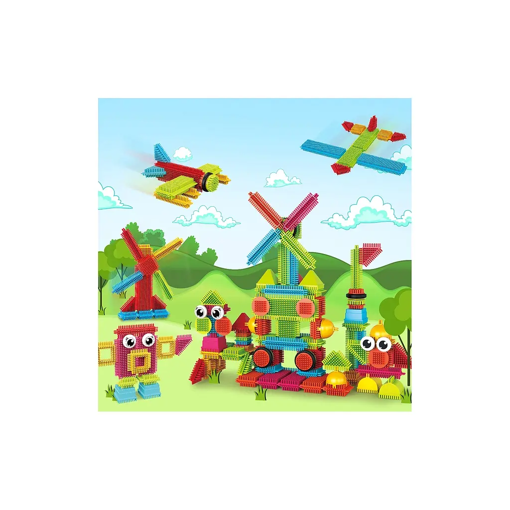 Конструктор Picasso Tiles Hedgehog Building Blocks Set 112 деталей (817338022631) - фото 7