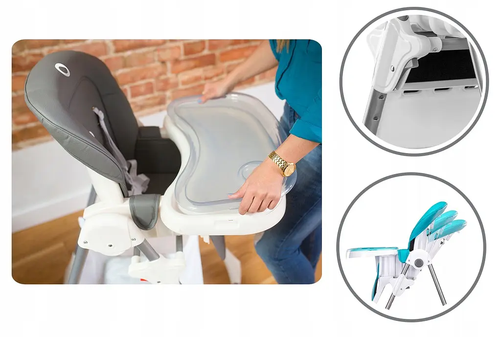Стільчик для годування Lionelo Linn Plus Tourquise - фото 4