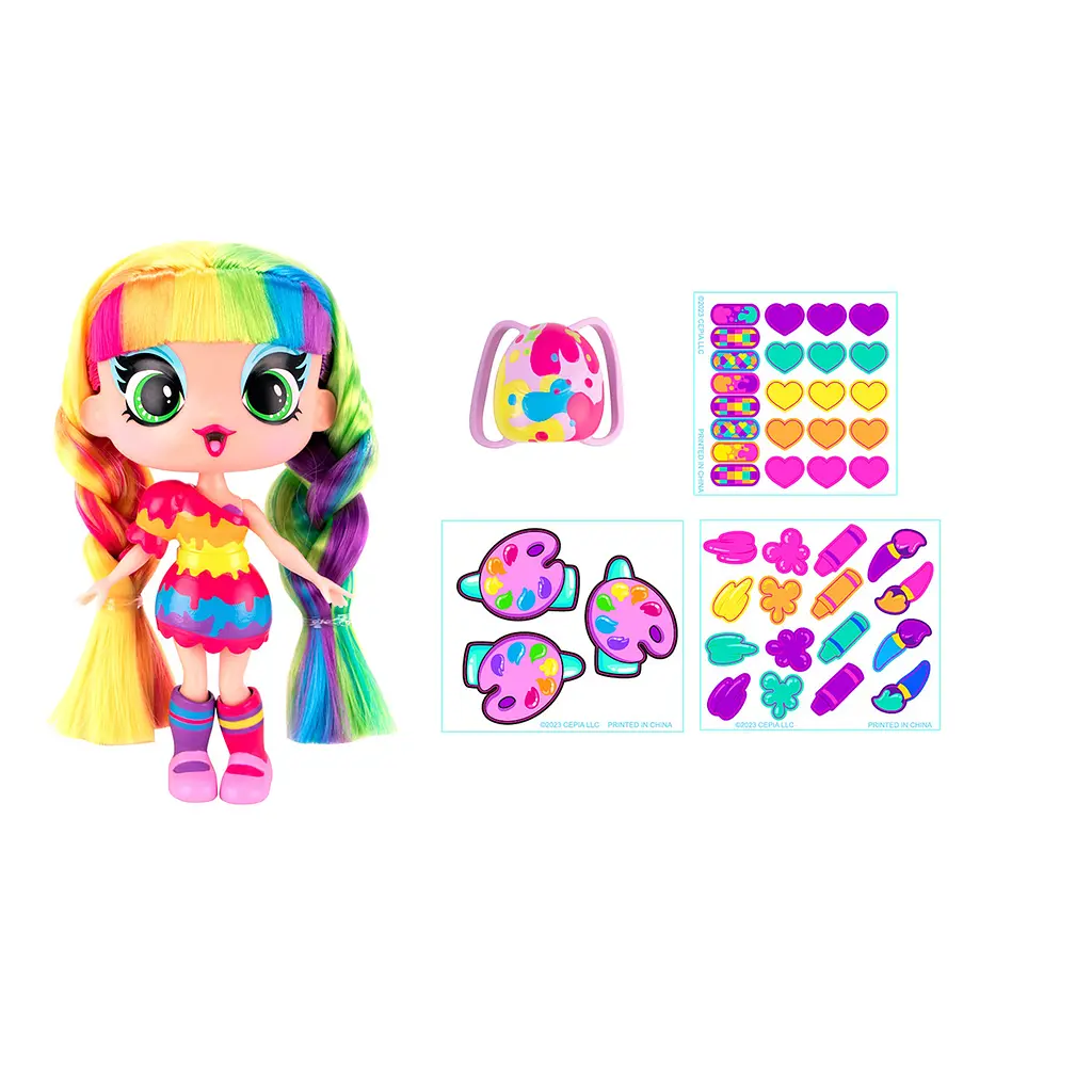 Игровой набор с куклой Decora Girlz Дизайнерский магазин наклеек (D1009) - фото 5