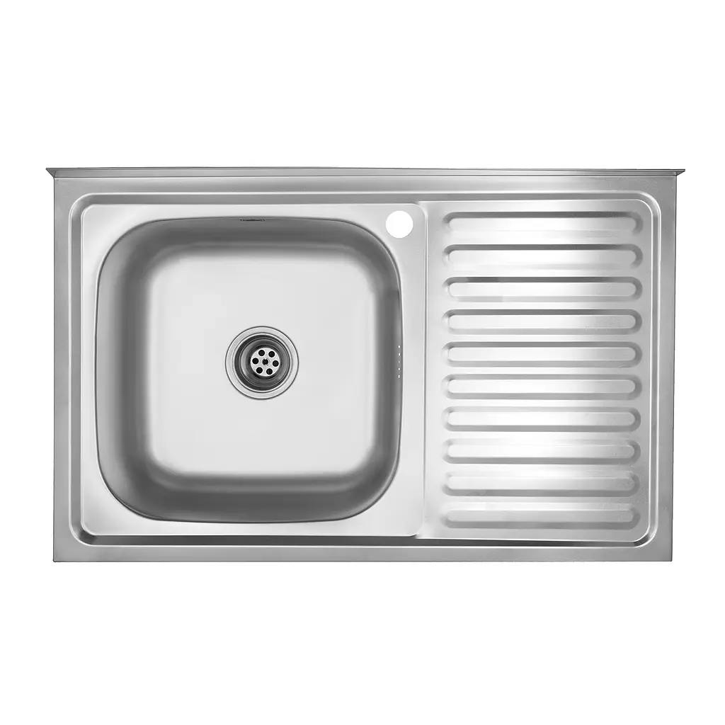 Кухонна мийка Kroner KRP Satin - 5080L (0,8 мм) (CV022820)