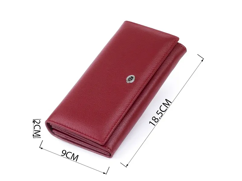 Гаманець на магнітах із клапаном жіночий ST Leather 18.5х9х2 см acs0029643 - фото 3
