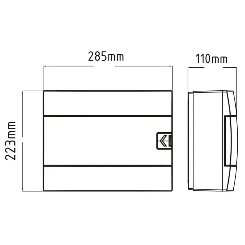 Электрический щиток внешний Horoz Electric 12 с пружинной системой блокировки белый - фото 2