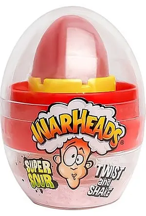 Кисла цукерка Warheads Super Sour Twist and Shake Eggo 18g Блакитна малина - фото 5
