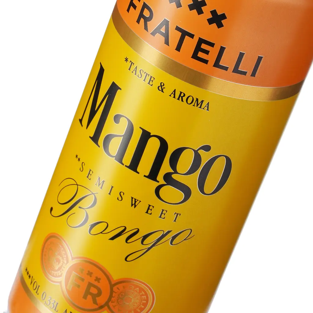 Напій винний Fratelli Mango Bongo білий напівсолодкий ігристий 6-6.9% 330 мл  - фото 4
