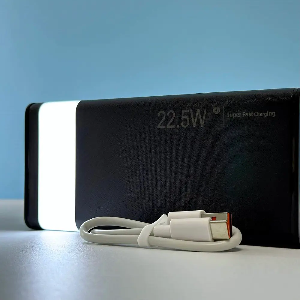 Павербанк 50000мА·ч Power Bank 2USB Type-C PD зі швидкою зарядкою до 22.5W та ліхтариком портативний зарядний пристрій акумулятор WUW TUGII Y55 - фото 2