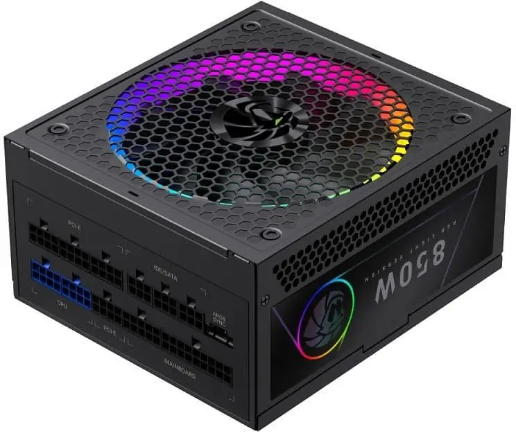 Блок живлення GameMax 850G 850W RGB 80+ Gold (RGB 850G) Black - фото 2
