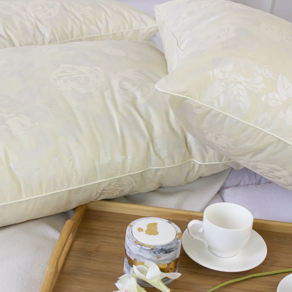 Подушка пуховая MirSon Extra №106 мягкая 50х50 см шампань (2200003279498) - фото 10