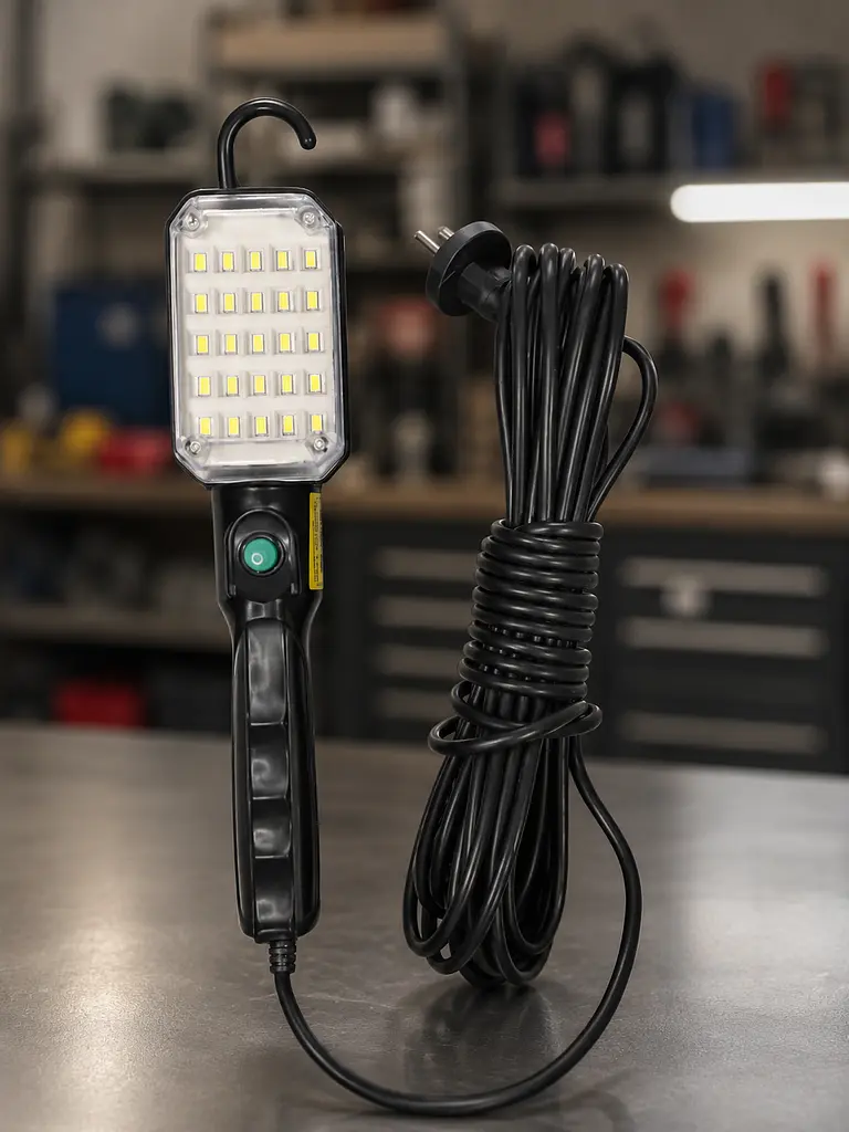 Ліхтарик BL 9025 для СТО / LED світильник з магнітом та працює від 220в кабель 9 метрів - фото 4