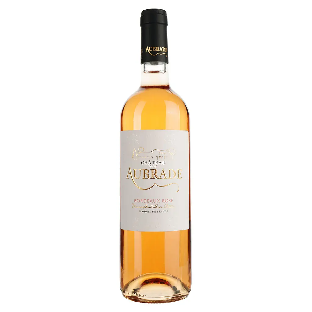 Уцінка. Вино Chateau De L'Aubrade Bordeaux Rose AOP рожеве сухе 0.75 л