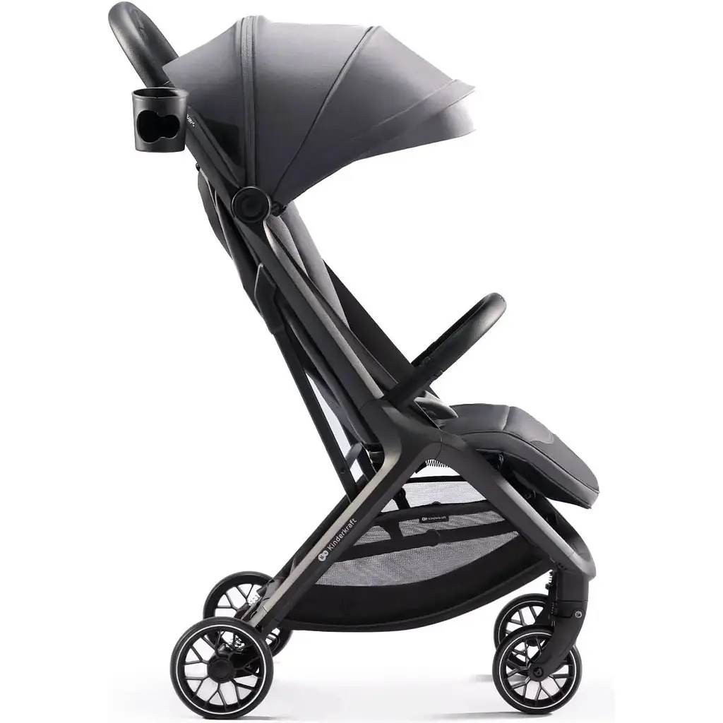 Прогулочная коляска Kinderkraft Nubi 2 Cloudy Grey серая (00-00305181) - фото 2