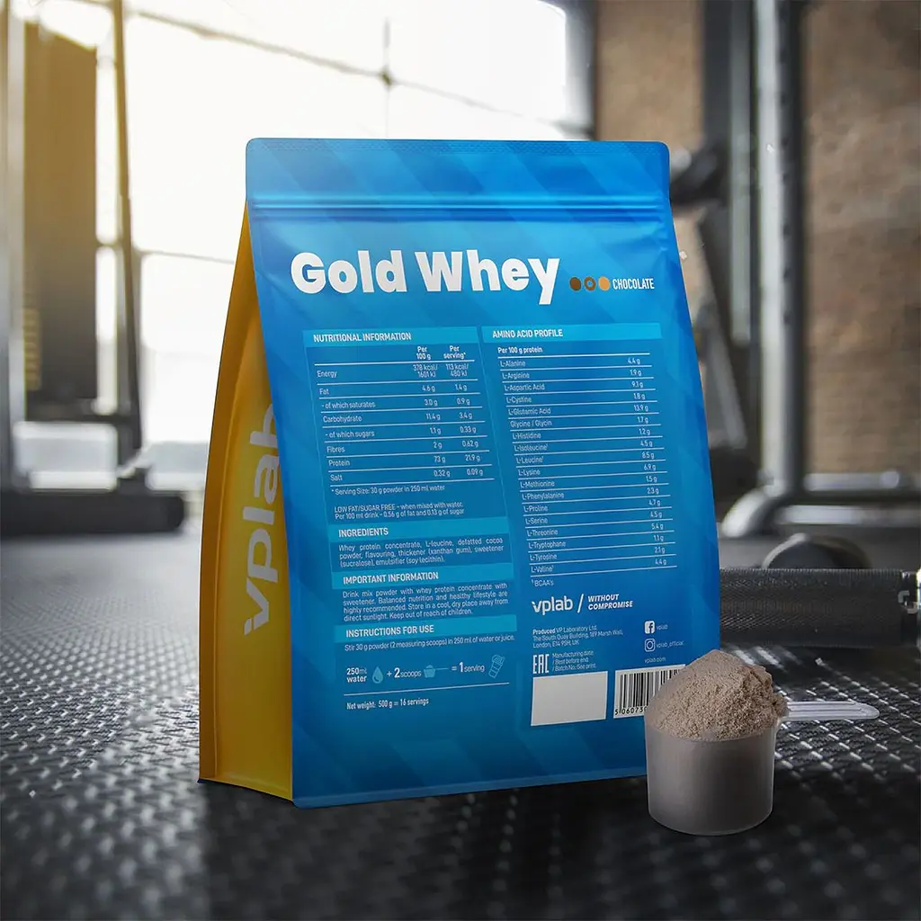 Протеїн VPLab Gold Whey Шоколад 500 г - фото 2