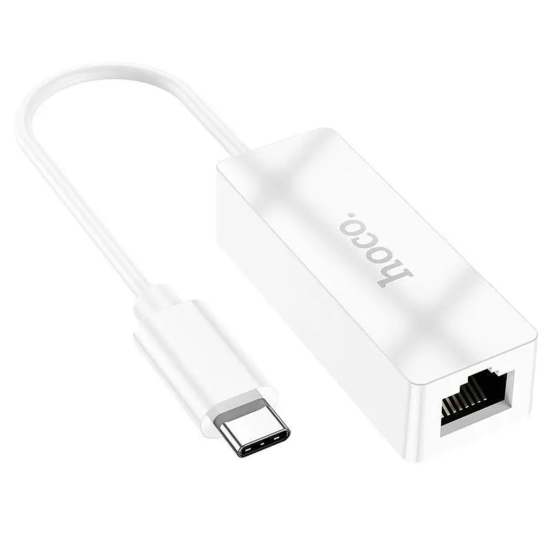 Перехідник Hoco UA22 Acquire Type-C ethernet adapter (100 Mbps) - фото 9