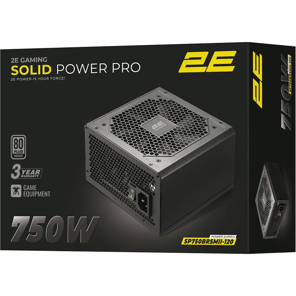 Блок живлення 2E Gaming Solid Power Pro 750W (2E-SP750BRSMII-120) [140613] - фото 6