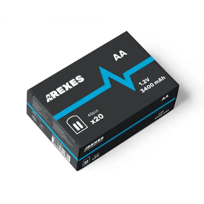 Акумулятор пальчиковий Arexes AA 3400mAh 1.2V Ni-MH, 1 шт - фото 2