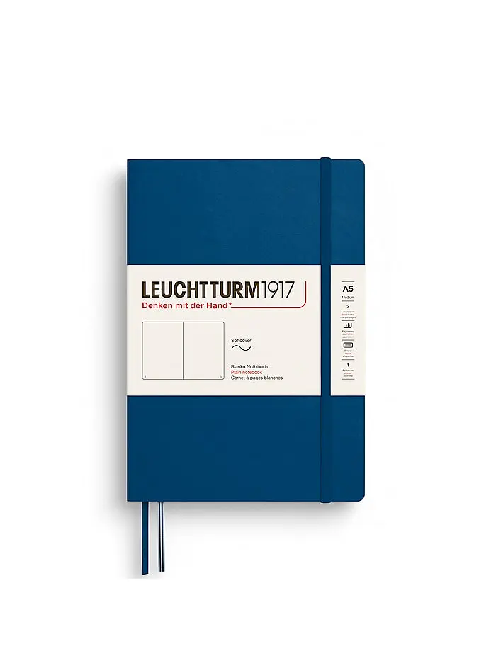 Блокнот Leuchtturm1917, Середній, М'яка обкладинка, Indigo, Крапка (374003)