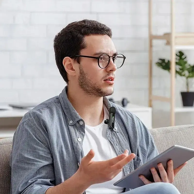 Мікрофонна радіосистема Hoco L20 USB-C Black (6942007655491) [158602] - фото 9