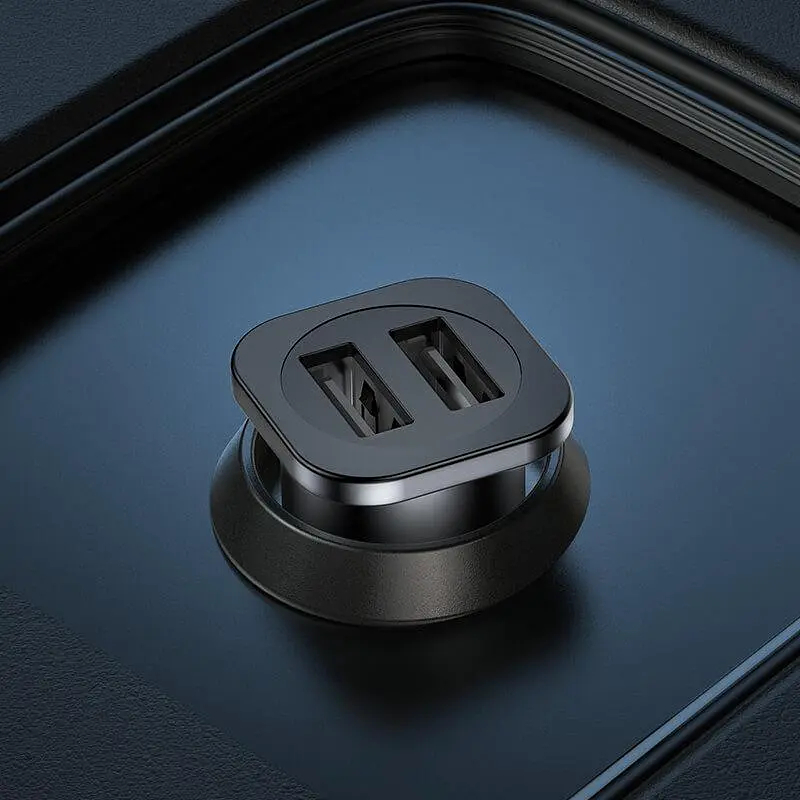 Адаптер автомобильный HOCO Wise road dual port car charger set NZ4 2USB, 4.8A - фото 6