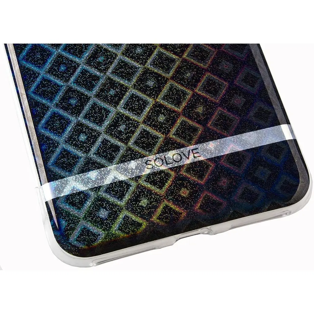 Чехол-накладка Solove TPU case 3D B2 with figure iPhone 7 Black - фото 2