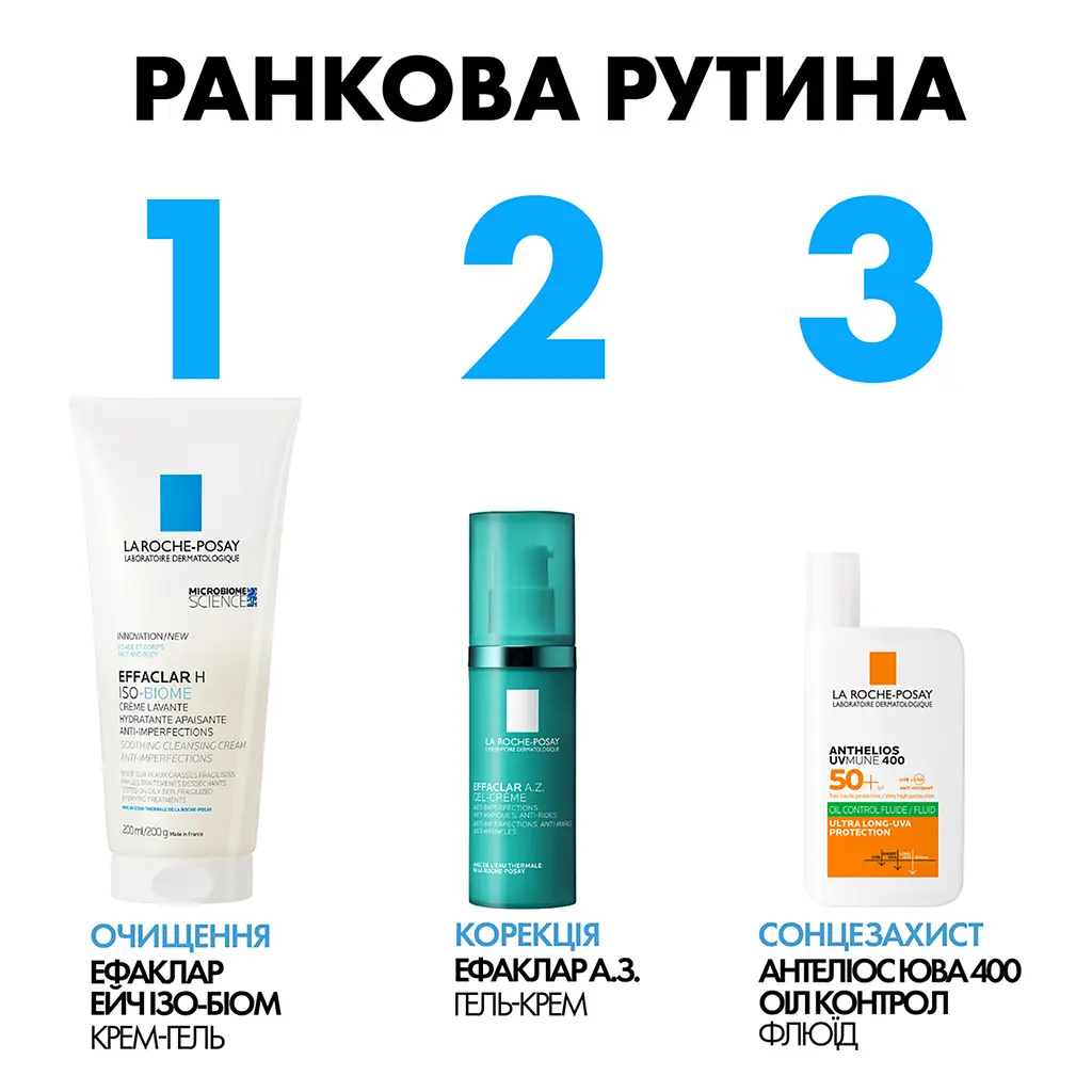 Гель-крем с комплексом трех кислот La Roche Posay Effaclar AZ 40 мл - фото 14