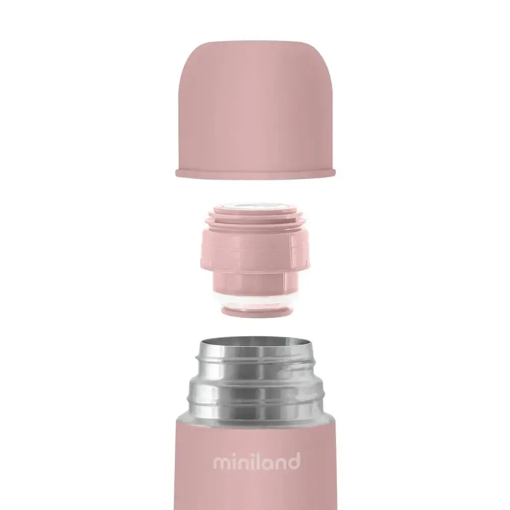 Термос для жидкостей Miniland Silky Thermos Leaves, 500 мл, розовый - фото 2
