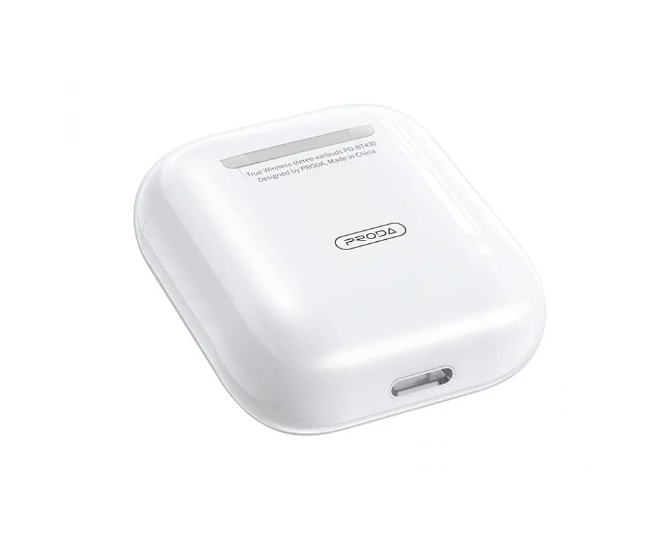 Бездротові блютуз навушники Remax Proda PD-BT230 TWS Bluetooth вкладиші для Android/Iphone гарнітура з кейсом White - фото 3