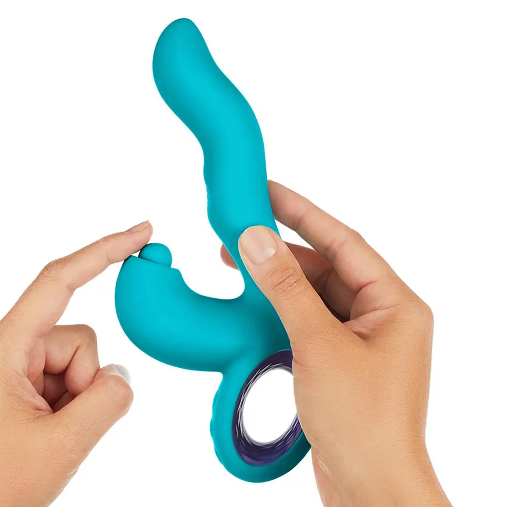 Вібратор-кролик Dreamtoys Femme Funn Klio G-Spot 21.3 см бірюзовий - фото 2