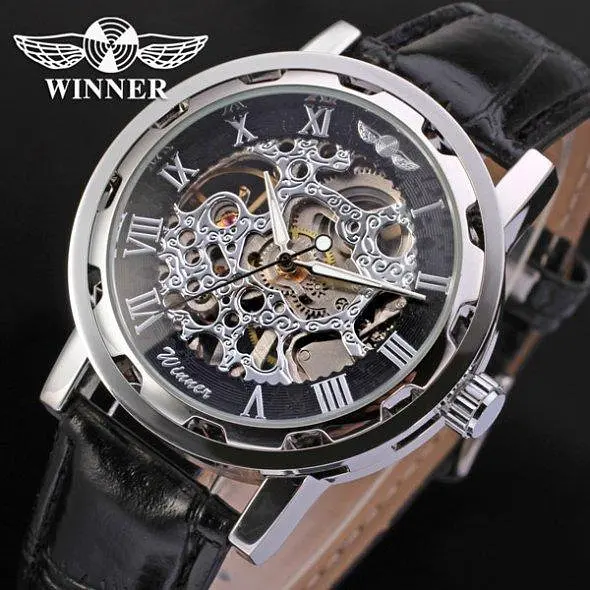 Жіночий механічний годинник Winner Black II - фото 3