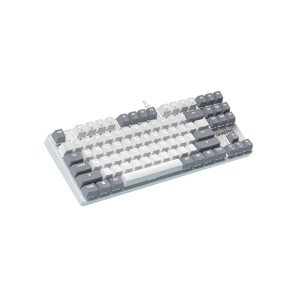 Клавіатура GamePro Genesis Metallic MK110W Outemu Red Switch USB UA White (MK110W) - фото 3