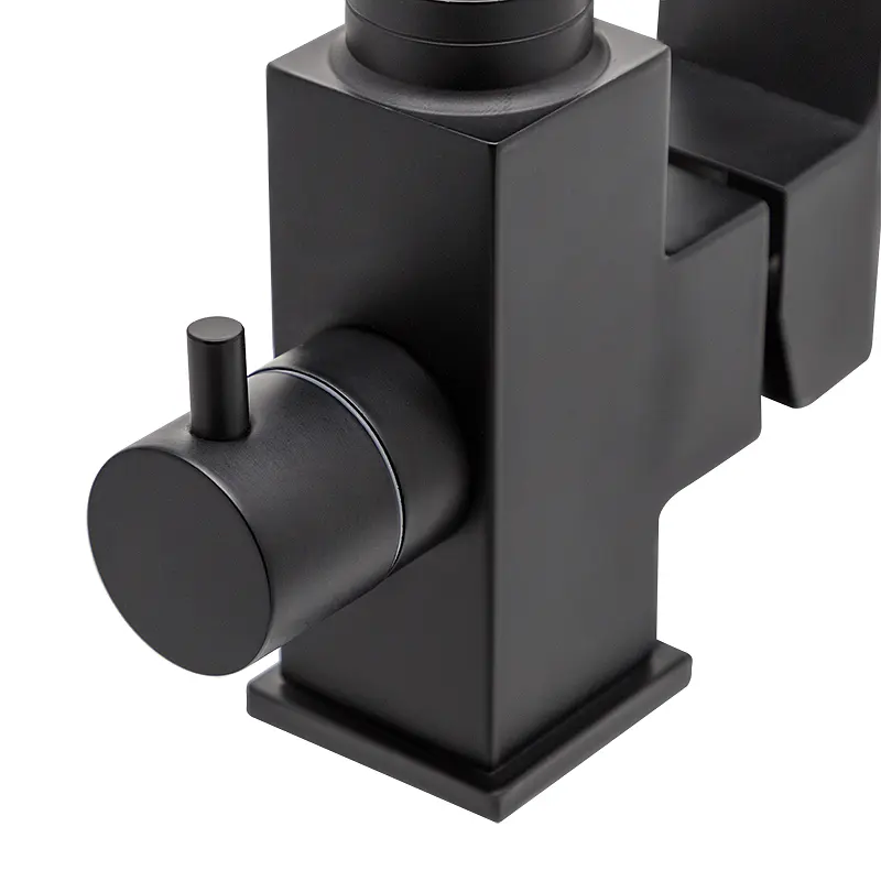 Смеситель для кухни на две воды Mixxus KUB-021 black MI5865 Черный матовый - фото 3