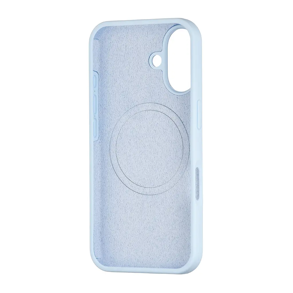 Чохол Silicone Case Full Cover with MagSafe iPhone 16 Mist Blue - фото 2