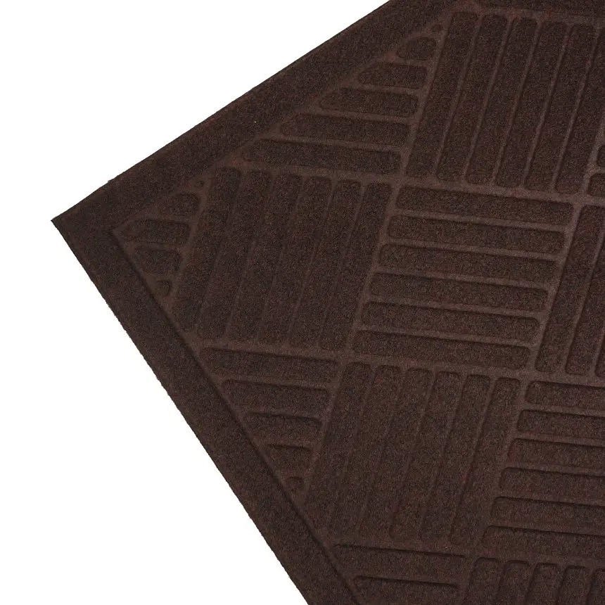 Килимок придверний Eco Fabric Смужки без кромки коричневий 60 х 90 см (6090-009) - фото 5